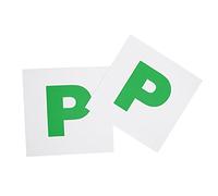 ShaniTech Pack of 2, Magnetic Car P-Plates for New Drivers, Easy to Attach & Remove, Strong Magnetic Backs - Waterproof