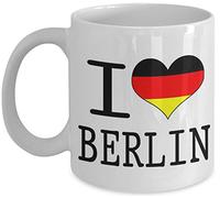 shaniztoons I Love Heart Berlin German Germany Flag Gift Mug