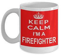 shaniztoons Keep Calm I'm a Firefighter Fireman Gift Mug