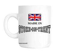 shaniztoons Made Born in Stoke on Trent Birthday Gift Mug