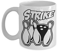 shaniztoons Strike Ten Pin Bowling Gift Mug