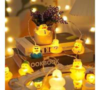 SHANJIA Christmas String Lights, 9.8FT 20LED String Lights Easter Copper Wire Lights String Battery-Operated for Bedroom, Balcony, Garden, DIY Party, Home Décor (Duckling 15 Led)