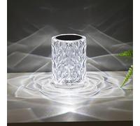 SHANJIA Crystal lamp,Crystal Diamond Table Lamp,Bedside Lamps with Touching Control 3-Color Changing Touch Control Bedside Lamp USB Cable Bedside Lamp (D)