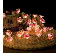 SHANJIA Fairy String Lights, 9.8FT 20LED String Lights Easter Copper Wire Lights String Battery-Operated for Bedroom, Balcony, Garden, DIY Party, Home Décor (Cherry Blossom Pink)
