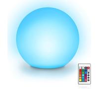 SHANJIA LED Ball Mood Light, Sphere Lamp 16 Color Change Lights Lighting Dimmable, Waterproof, Garden Orb Rechargeable Night Lighting for Indoor Outdoor Deco (12CM)