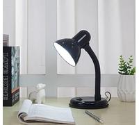 SHANJIA LED Desk Lamp, Metal Desk Lamp,Reading Light Eye-Caring Table Lamp with Versatile Flexible Neck for Home, Office, Bedroom, Reading, Work, Study (Black)