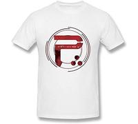 shanjia Men's Geek Periphery Logo T Shirt White M