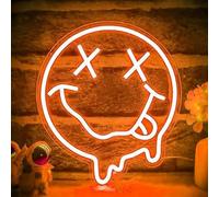 SHANJIA Neon Night Light, Smiling Neon Light,Neon Smiley Sign Wall Decoration Acrylic Neon Signfor Bedroom Children's Room Shopping Mall Bar Party Wedding Decoration (Style 6)