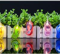 SHANJIA Slippers Light String, 6.6ft 20LED Outdoor Beach Flip Flop String Lights for Summer Camp Tent Wedding Holiday Party Garden Bedroom Decor 22.99 (Multicolour)
