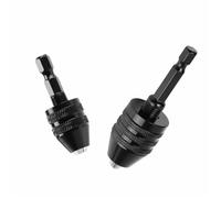 Shank Adapter Converter Tool Three-Jaw Chuck Electric Grinder Drill Chuck 1Pcs(0.3-3.6mm HEX Black)