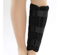 Shank Calf Support Night Splint Support Joint Brace, Tibia and Fibula Fracture Orthosis External Adjustable Fixation Strap Wrap Sleeve Belt Protector,Left-M