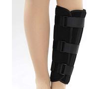 Shank Calf Support Night Splint Support Joint Brace, Tibia And Fibula Fracture Orthosis External Adjustable Fixation Strap Wrap Sleeve Belt Protector (Color : Left, Size : S)