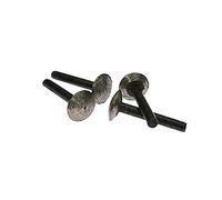 Shank Carbide Burr Set, 4 pcs Diamond Sintered Mounted Grinding Points for Engraving Carving Multiple Sizes(C)