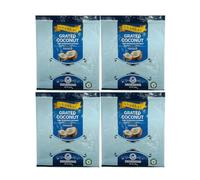 Shankar Grated Coconut 400g Pure Shredded Coconut No Added Preservatives No Artificial Colors Frozen Perfect for Cooking, Baking and Smoothies Product From India Pack of 4
