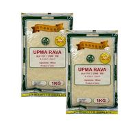 Shankar Upma Rava 1kg For Delicious & Fluffy Upma Semolina for Traditional South Indian Breakfast Ideal for Healthy & Quick Meals Perfect for Family Meals Product From India Pack of 2
