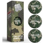 Shanker Camo Golf Balls - Funny Camouflage Prank Gift with Sayings (3-Pack) - The #1 Challenge in Golf - Novelty Gift for Golfers