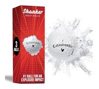 Shanker Exploding Golf Balls - Prank Golf Balls that Explodes on Impact | Sleeve of 3 Novelty Balls - Funny Joke for Golfers - Shatters into a Cloud of White Smoke - Golf Gag Gift