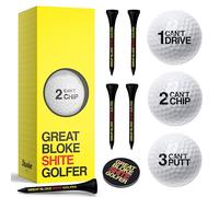 Shanker Golf Balls Gift Set - Shite Golfer Starter Pack - Funny Golf Gifts