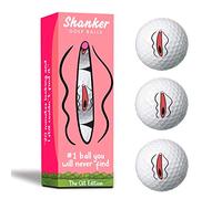 Shanker Golf Balls - The Unfindable Golf Ball - Rude Horrible Balls - Funny Joke Gift for Golfers (Sleeve of 3, Novelty, Playing Quality)