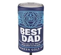 Shanker Golf Driver Headcover - Best Dad Beer Can Shaped Funny Headcover - Tour Grade PU Leather Golf Club Cover with Embroidered Finish