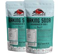 Shankh Baking Soda 1kg (Pack of 2) - Food Grade Sodium Bicarbonate (E500) | Multi-Purpose Bicarbonate of Soda for Baking, Cooking, Cleaning, Deodorising & Bath Bombs | Household & Kitchen Use