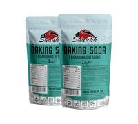 Shankh Baking Soda - 1kg (Pack of 2) | Food-Grade Sodium Bicarbonate | Multi-Purpose | Ideal for Baking, Cleaning, Deodorizing & More