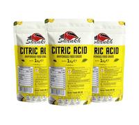 Shankh Citric Acid - 1kg (Pack of 3) | Food Grade | Pure, Natural & Multi-Purpose | Ideal for Cooking, Cleaning, Preserving