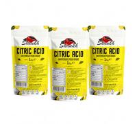Shankh Citric Acid Anhydrous - 1kg (Pack of 3) | Food Grade Citric Acid Powder (E330) | Multi-Purpose for Cleaning, Food Preserving, Descaling Appliances, Bath Bomb Making & Rust Removal