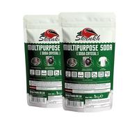 Shankh Soda Crystals - Multipurpose Soda 1kg (Pack of 2) | Multi-Purpose Washing Soda | Drain Unblocker, Water Softener & Degreaser | Removes Tough Stains, Grease & Grime | Home & Kitchen Cleaner