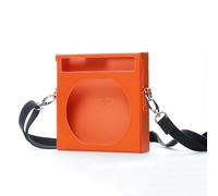 Shanling EC Zero T Leather Case, Protective Cover with Magnetic Attachment & Visual Sunroof, Portable PU Leather Case with Metal Clip for Shanling EC Zero/EC Zero T CD Player (Orange)