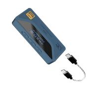 SHANLING UA4 Portable USB DAC/AMP Headphone Amplifier,Support MQA 16X,768kHz DSD512,High Driving Power for Android/iOS/Mac/Windows,dongle Volume Control,3.5/4.4mm up to 237mW@32Ω Output (Blue)
