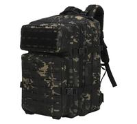 SHANNA 45L Military Tactical Backpacks, Hiking Backpack Camping Backpack, Waterproof Large Outdoor Sport Travel Daypack Molle Army Assault Rucksack 3 Day Bug Out Bag Survival Equipment for Men Women