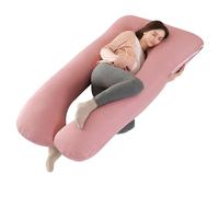 SHANNA Pregnancy Pillow for Sleeping, U Shaped Full Body Pillow Pregnancy Pillows, Maternity Pillow Support for Back, Hips, Legs for Pregnant Women, With Washable Cover (Cooling Pink)