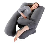 SHANNA Pregnancy Pillow for Sleeping, U Shaped Full Body Pillow Pregnancy Pillows, Maternity Pillow Support for Back, Hips, Legs for Pregnant Women, With Washable Cover (Black Grey)