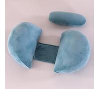 SHANNA Pregnancy Pillow for Sleeping, Wedge Full Body Pillow Pregnancy Pillows, Maternity Pillow Support for Back, Hips, Legs for Pregnant Women, With Washable Cover (Flannel Blue)