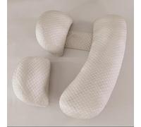 SHANNA Pregnancy Pillows for Sleeping, Upgraded Extended Maternity Pillow, Pregnancy Body Pillow for Pregnant Women with Removable, Washable Cover, Support for Belly,Back(Khaki)