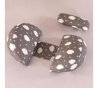 SHANNA Pregnancy Pillows for Sleeping, Upgraded Wedge Maternity Pillow, Pregnancy Body Pillow for Pregnant Women with Removable, Washable Cover, Support for Belly,Back (Cloud Gray)