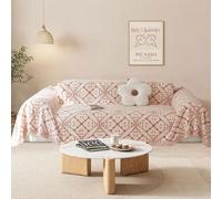 SHANNA Sofa Cover for 3 Seater, Chenille AB Sided Slipcover for Corner Sofa, All-Season Protection Couch Cover for Dogs, Couch Protector Loveseat Covers Futon Cover L Shaped Sofa Cover with Tassel