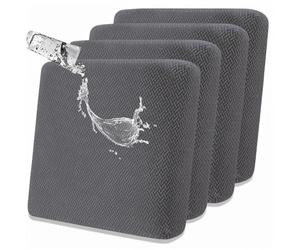SHANNA Waterproof Couch Cushion Cover: 4Pcs Outdoor Cushion Covers High Elastic Non-Slip Magic Sofa Cover Solid Color Patio Cushions For Outdoor Furniture Suitable for Kids, Pets (Dark Gray)