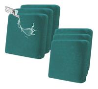SHANNA Waterproof Couch Cushion Cover: 6Pcs Outdoor Cushion Covers Magic Sofa Cover Super Soft Latest Pets Friendly Furniture Protector Suitable for Sectional Sofa (Dark Green)