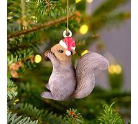 Shannan Christmas Squirrel Pendant, Animal Christmas Tree Ornaments,Hanging Animal Ornaments,Decoration Acrylic Squirrel Rabbit Elk Bird Christmas Tree Pendant(2D)