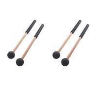 shanpu 2 Pair Tongue Drum Mallets Soft Rubber Head Drum Mallets Sticks for Drums Tongue Drums and Keyboard Percussion