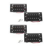shanpu 4PCs(2 Set) Black Humbucker Double Coil Electric Guitar Pickups + Frame Screw
