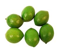 shanpu 6 x Realistic Lifelike Artificial Plastic Lime Lemon Fruit Food Home Decor