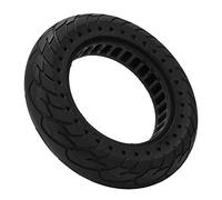 Shanrya 10x2.125 Solid Tire, Stretchable 10x2.125 Tyre Excellent Grip Explosion Proof High Strength Long Mileage Rubber Grooves Design for M365 Electric Scooter