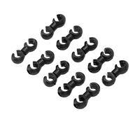 Shanrya Bike Clip, Bike Cable Clips, Brake Cable S Clips Buckle, Rotating Handcuff Hub S Buckle Double Claw Flexible Lightweight for Brake Line Pipe Storage for Oil Pipe Storage