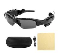 Shanrya Bluetooth Sunglasses, Stereo Sound Playing Music Noise Reduction Smart Sunglasses For Men Bluetooth Glasses Wireless Earphones Glasses for Riding Driving, Travelling, Outdoor