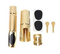 Shanrya Brass Sax Mouthpiece Not Scratching Sax Accessory Saxophone Lovers Instrument Tools for Saxophone Stage Performances(6 breaths)
