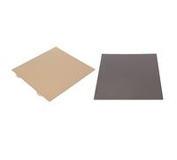 Shanrya Building Plate for 3D Printer, Flexible, Removable, PEI Steel Plate, Gold, 9.5 inch Wide for Printing (Golden Steel Plate with Magnetic Sticker)