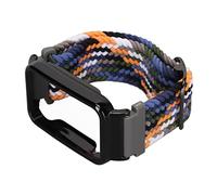 Shanrya Bumper Watch Strap, Adjustable Braided Nylon Watch Strap, Stylish for Gym, Running (Denim and Black Case)